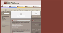 Desktop Screenshot of bergbaumuseum.it