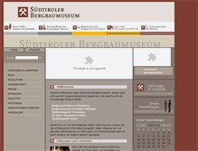 Tablet Screenshot of bergbaumuseum.it
